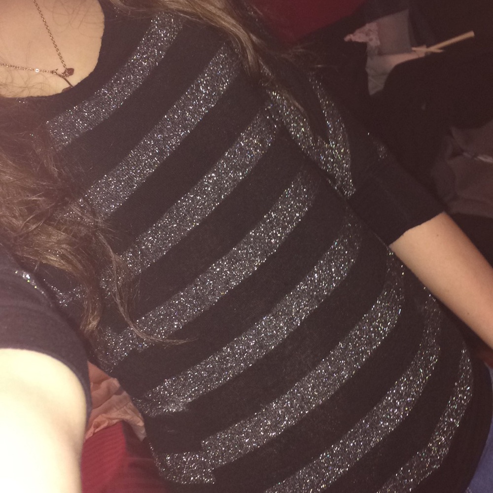 Sparkly stripe shirt